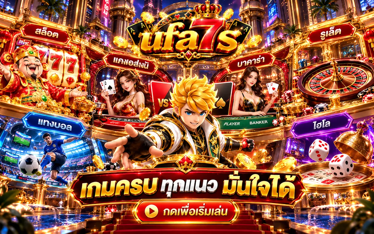 ufa7s เกมครบทุกแนว สล็อต บาคาร่า รูเล็ต ไฮโล แทงบอล ในเว็บตรงเดียว